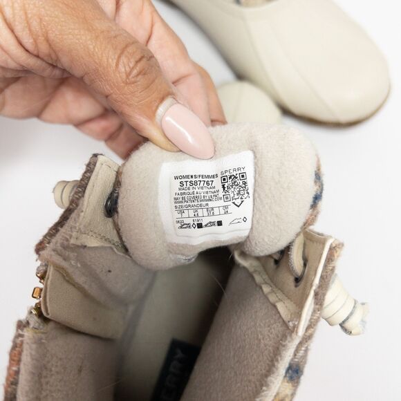 Sperry Duck Boots Women’s Plaid Waterproof Insulated Winter Boots Size 7 - Picture 16 of 16